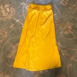 Free people normani bias skirt - yellow